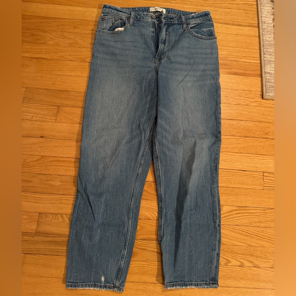 Abercrombie & Fitch Straight Leg Blue Jeans